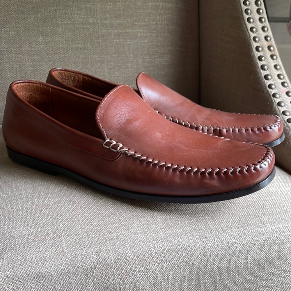 Tommy Bahama Men's Brown Leather Orson Loafers